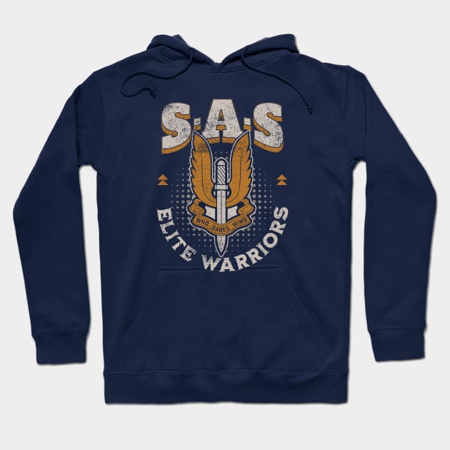 SAS Special Air Services Military British Hoodie by Distant War